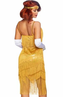COAXcopenhagen.com Gold Flapper Girl Costume - Dazzling Daisy