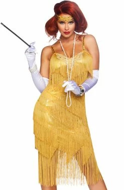 COAXcopenhagen.com Gold Flapper Girl Costume - Dazzling Daisy