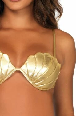 COAXcopenhagen2 Mermaid Costumes Gold Mermaid Bra