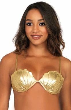COAXcopenhagen2 Mermaid Costumes Gold Mermaid Bra