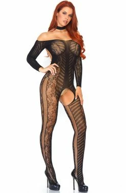 COAXcopenhagen2 Reversible Choker Bodystocking - Hypnotized By Holly