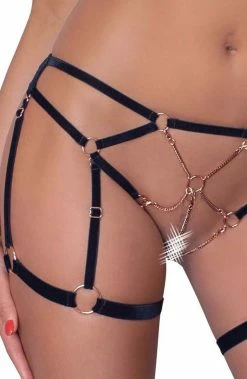 COAXcopenhagen.com Harness & Chain Lingerie Set - Chained To You