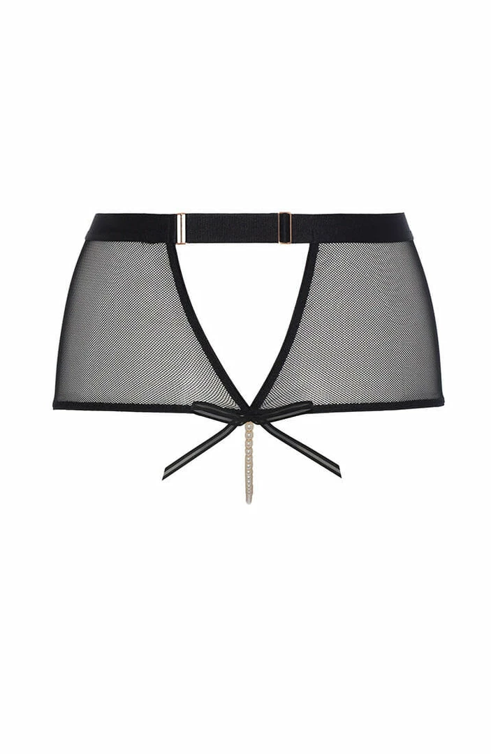 COAXcopenhagen2 LINGERIE High Waist Brief Panty With Pearl String - Vienna High Waist Brief