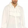 COAXcopenhagen.com White Shirt With Ruffle Front Men's Costumes