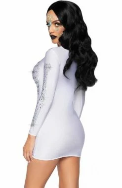 COAXcopenhagen.com White Skeleton Costume - White Rhinestone Skeleton