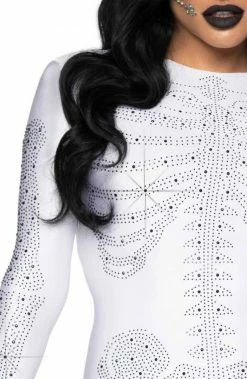 COAXcopenhagen.com White Skeleton Costume - White Rhinestone Skeleton