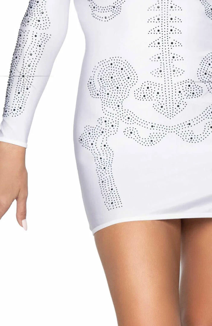 COAXcopenhagen.com White Skeleton Costume - White Rhinestone Skeleton