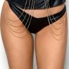COAXcopenhagen2 Black Wet Look Thong - INFATUATED LINGERIE