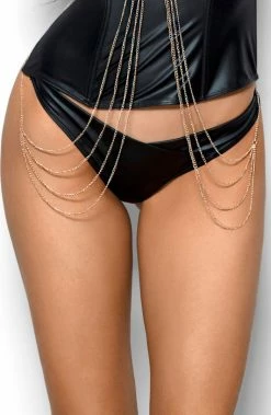 COAXcopenhagen2 Black Wet Look Thong - INFATUATED LINGERIE