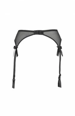 COAXcopenhagen2 LINGERIE Black Plus Size PVC Garter Belt - INVEIGLE
