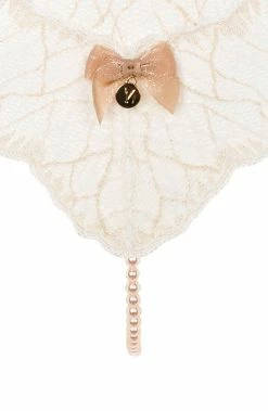 COAXcopenhagen.com Ivory Single Pearl String - Sydney Single Crotchless