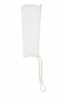 COAXcopenhagen.com Ivory Glove With Stimulating Pearls - Sydney Glove Bride To Be