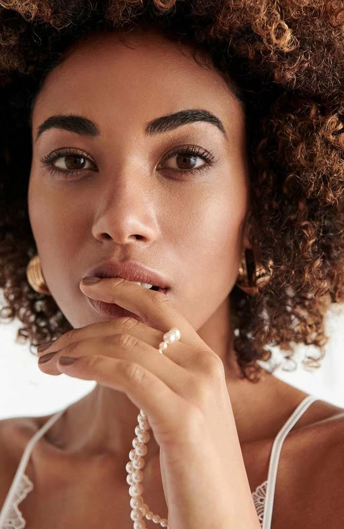 COAXcopenhagen.com Ivory Glove With Stimulating Pearls - Geneva Glove