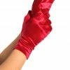 COAXcopenhagen2 ACCESSORIES Red Wrist Length Satin Gloves