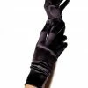 COAXcopenhagen2 ACCESSORIES Black Wrist Length Satin Gloves