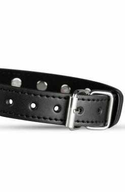 COAXcopenhagen.com Black PU Leather Choker With Metal Studs