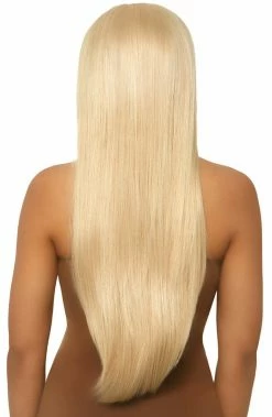 COAXcopenhagen.com Long Straight Center Part Blond Wig ACCESSORIES
