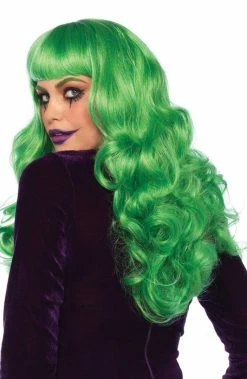 COAXcopenhagen2 Long Green Wig With Fringe