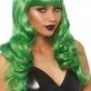 COAXcopenhagen2 Long Green Wig With Fringe