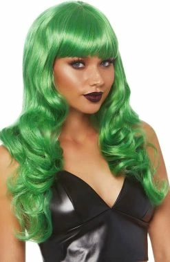 COAXcopenhagen2 Long Green Wig With Fringe