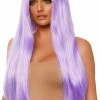 COAXcopenhagen.com Long Straight Center Part Purple Wig