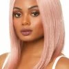 COAXcopenhagen.com Long Pink Bob Wig With Tinsel NASA & Space Costumes
