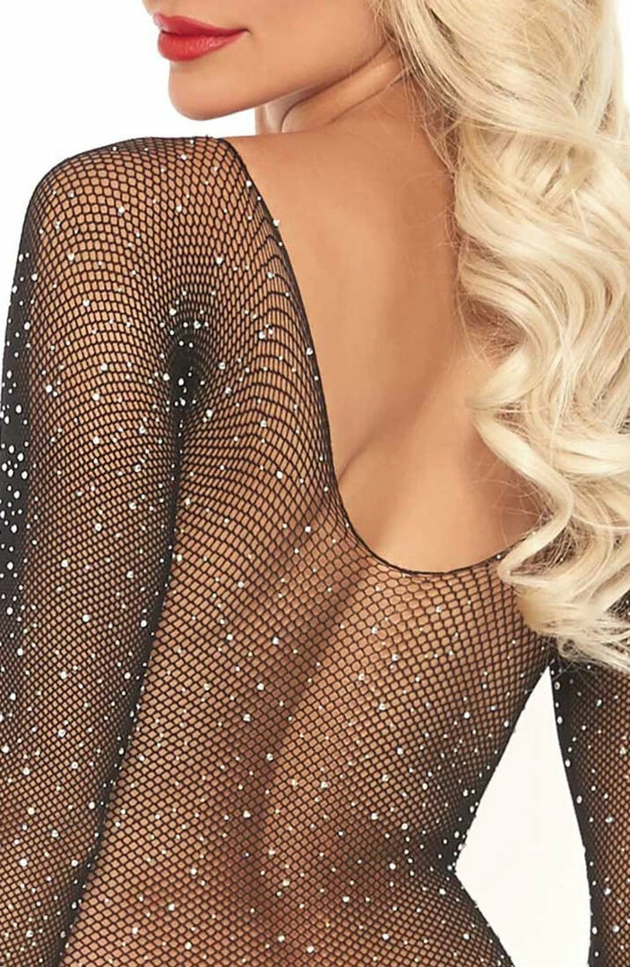 COAXcopenhagen2 Crystalized Fishnet Bodystocking - Dolly Dream