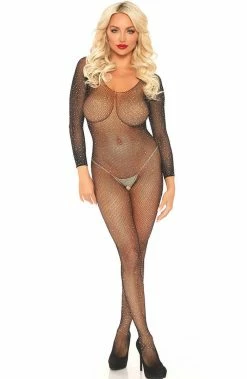 COAXcopenhagen2 Crystalized Fishnet Bodystocking - Dolly Dream