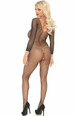 COAXcopenhagen2 Crystalized Fishnet Bodystocking - Dolly Dream