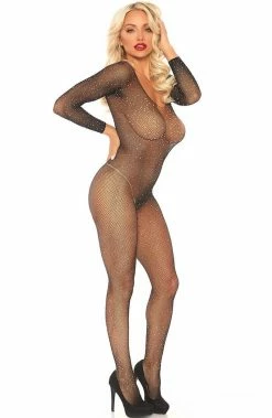 COAXcopenhagen2 Crystalized Fishnet Bodystocking - Dolly Dream