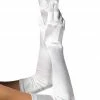 COAXcopenhagen2 Long White Satin Gloves