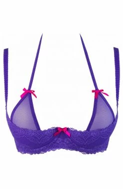 COAXcopenhagen.com Purple Shelf Bra - PLEASURE