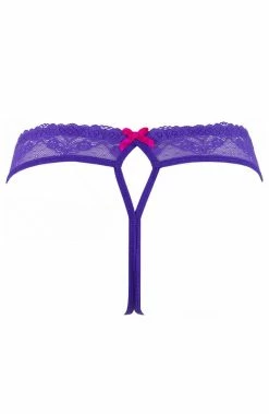 COAXcopenhagen.com LINGERIE Purple String Panty - PLEASURE