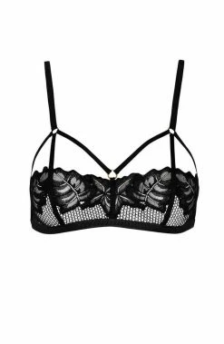 COAXcopenhagen.com Black Bra With Cage-straps - London Bra LINGERIE