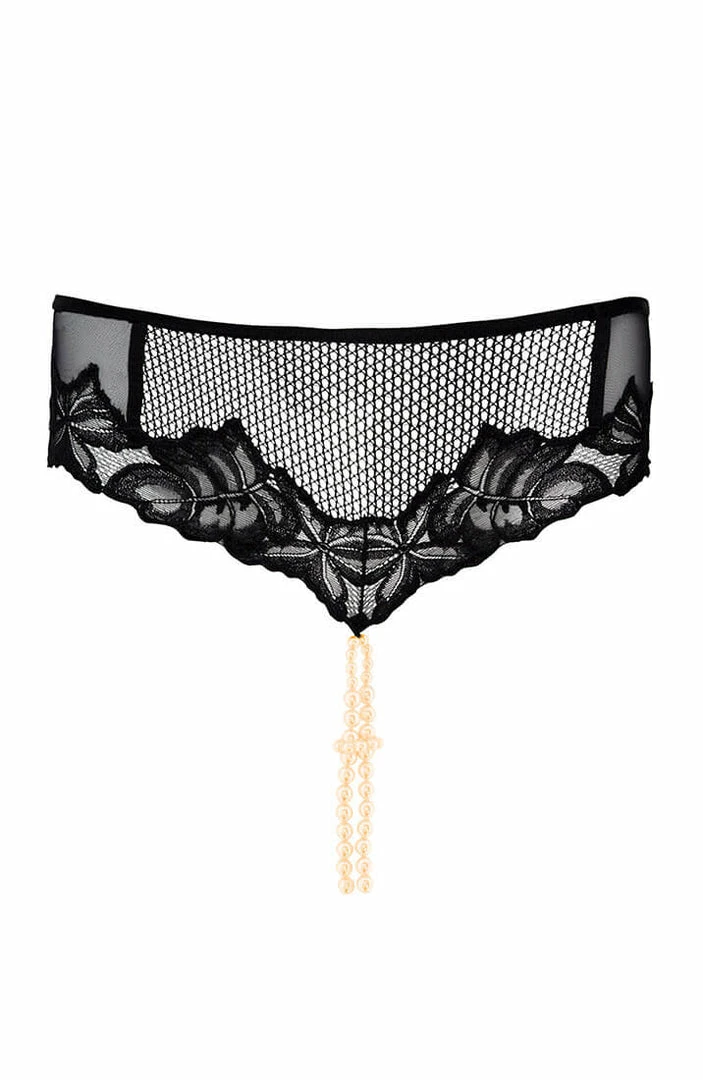 COAXcopenhagen.com Brief Panty With Double Pearl String - London Brief LINGERIE
