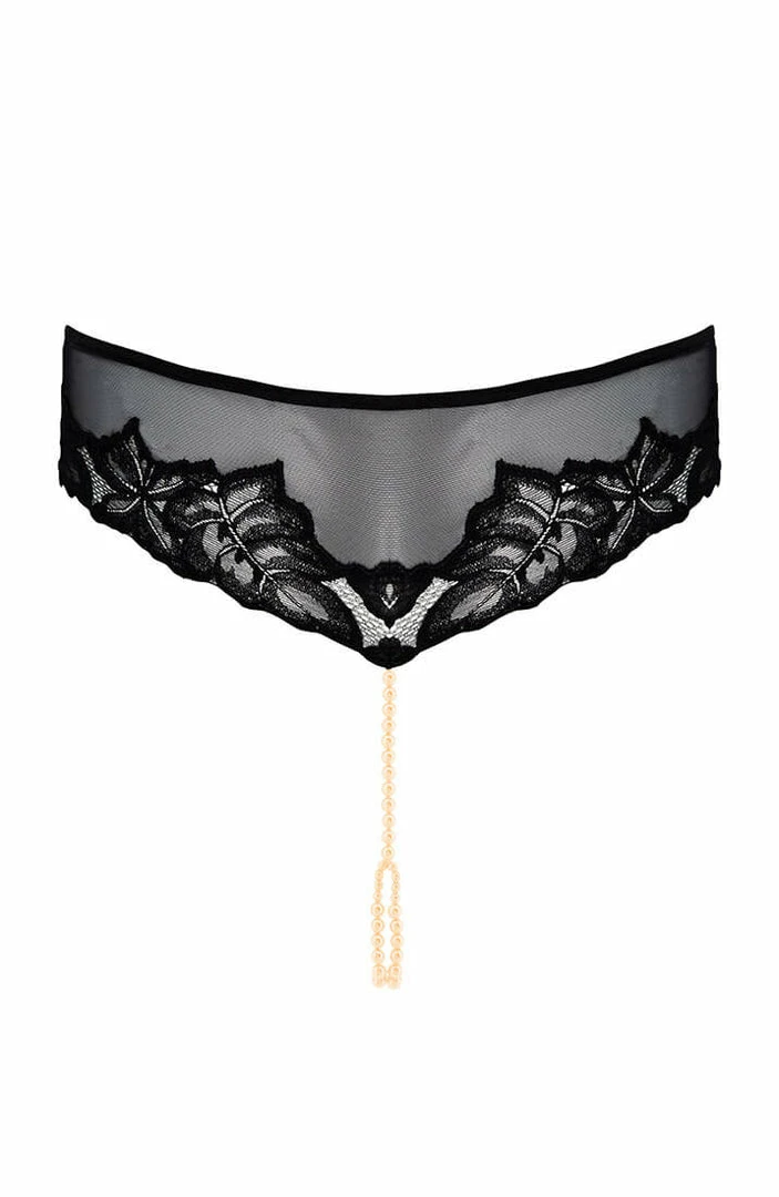 COAXcopenhagen.com Brief Panty With Double Pearl String - London Brief LINGERIE