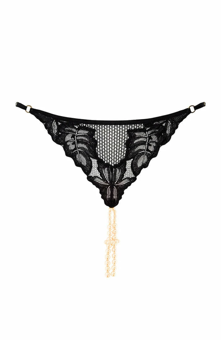 COAXcopenhagen.com G-string With Double Pearl String - London G-String LINGERIE