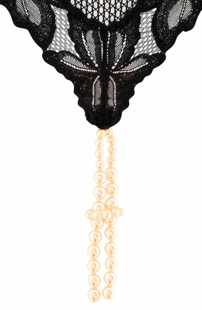 COAXcopenhagen.com G-string With Double Pearl String - London G-String LINGERIE