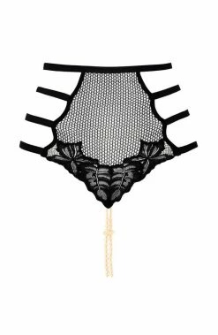 COAXcopenhagen.com High Waist Panty With Double Pearl String - London High Waist Brief LINGERIE