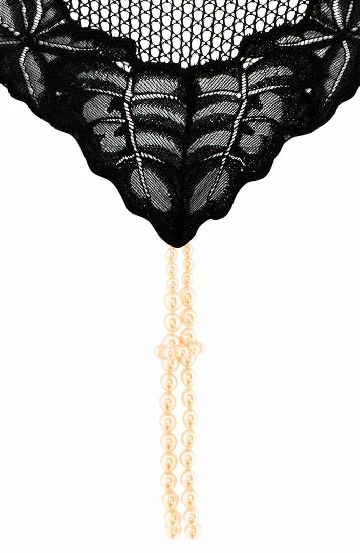 COAXcopenhagen.com High Waist Panty With Double Pearl String - London High Waist Brief LINGERIE