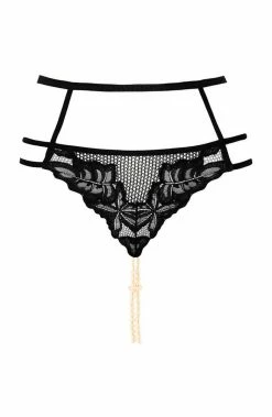 COAXcopenhagen.com Panty With Double Pearl String - London Panty LINGERIE