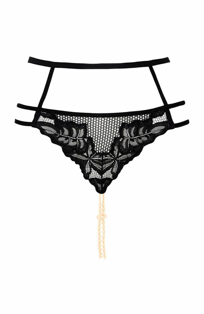 COAXcopenhagen.com Panty With Double Pearl String - London Panty LINGERIE