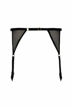 COAXcopenhagen.com LINGERIE Black Garter Belt - London Suspender