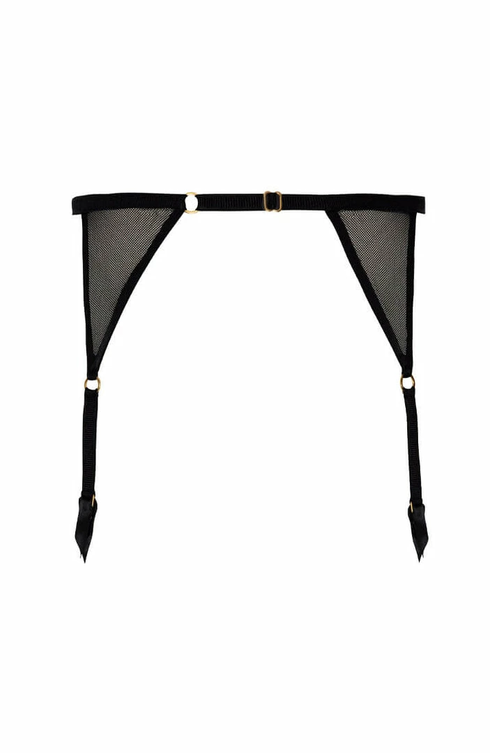 COAXcopenhagen.com LINGERIE Black Garter Belt - London Suspender