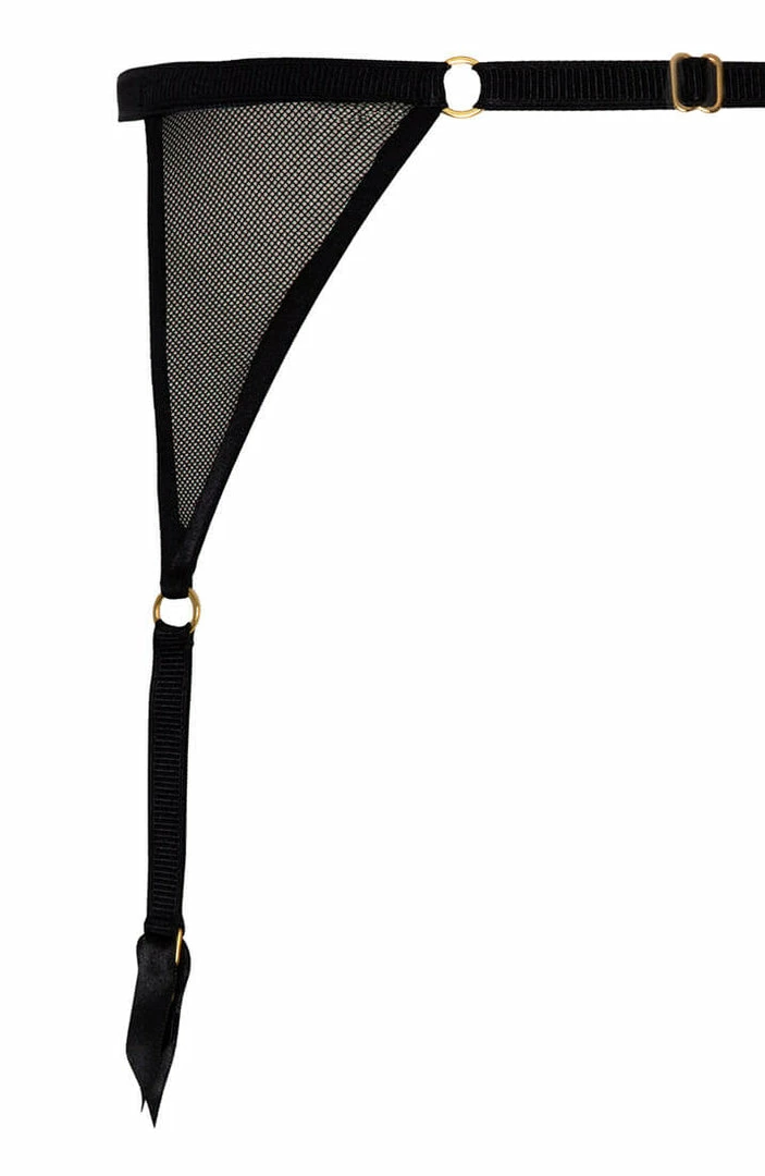 COAXcopenhagen.com LINGERIE Black Garter Belt - London Suspender