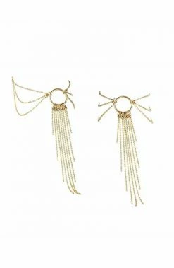 COAXcopenhagen.com Gold Feet Chains With Tassel Jewelry Body Jewelry