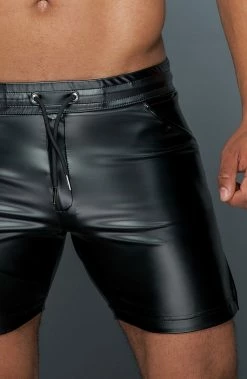 COAXcopenhagen.com Wet Look Tregging Shorts - Authorized