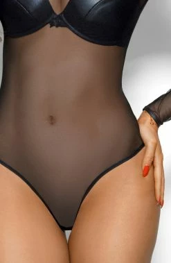 COAXcopenhagen2 Sheer Black Bodysuit - NONCHALANT LINGERIE