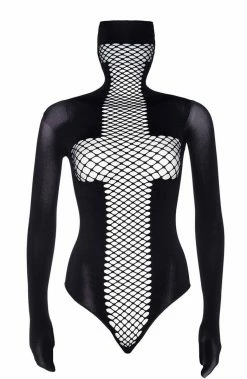 COAXcopenhagen.com Masked Bodysuit With Restraint Sleeves - Masked KINK LINGERIE