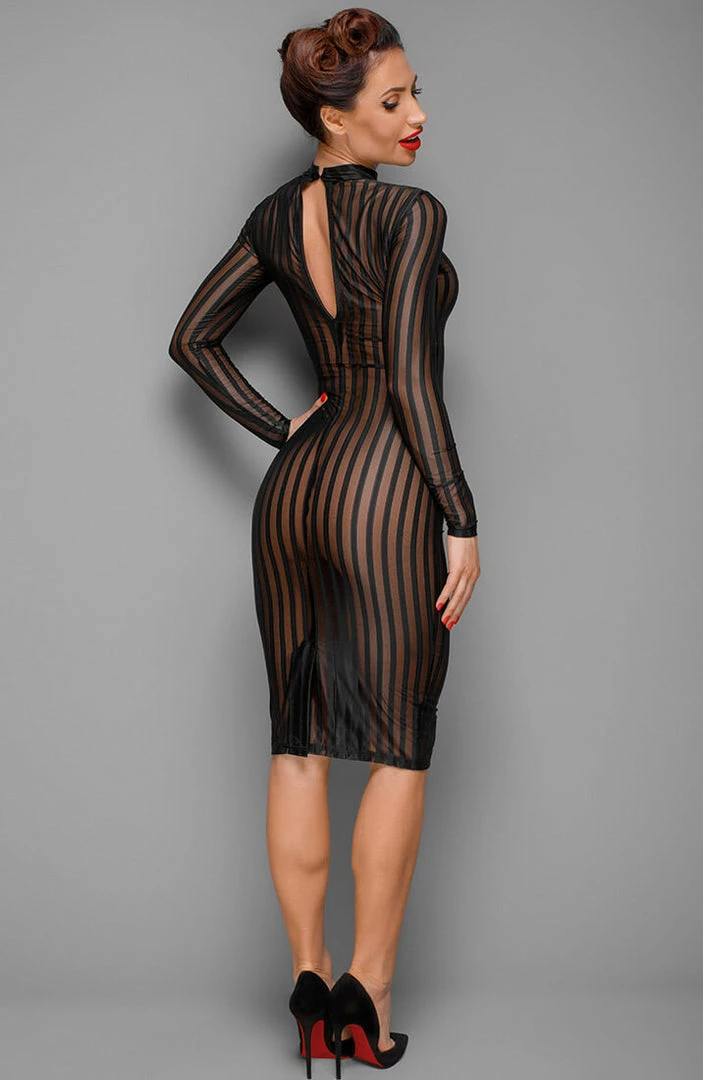 COAXcopenhagen2 Sheer Mesh Pencil Dress - Call Me Claire LINGERIE